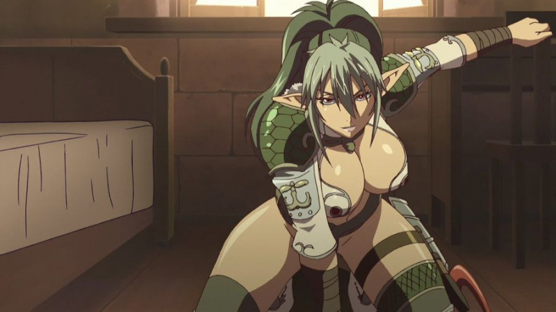 Equidna del anime Queen's Blade